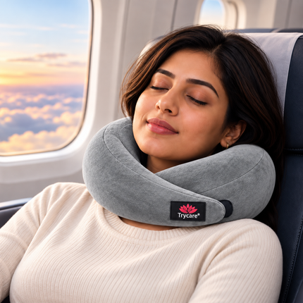 TRYCARE TravelEase travel neck pillow in ice grey - photo 4