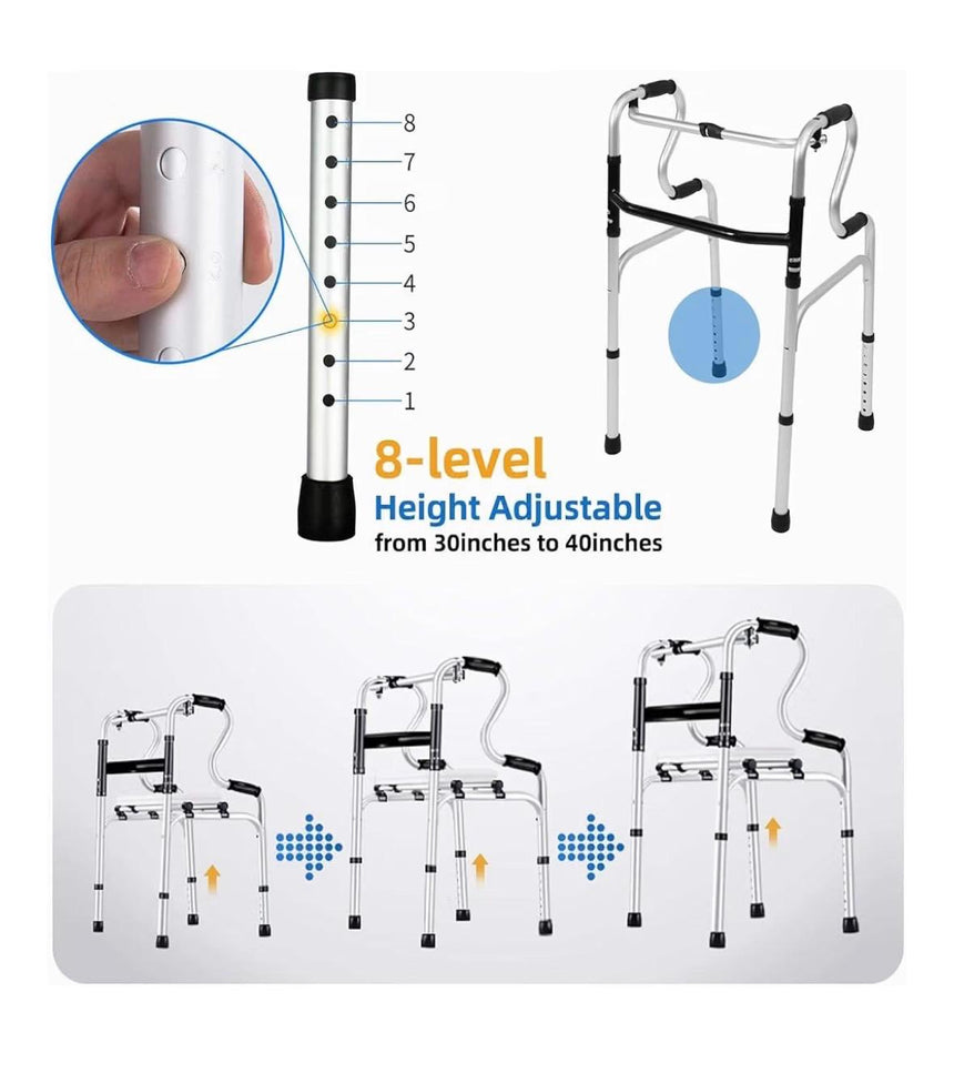 TRYCARE 2-in-1 step-up folding walker - photo 3